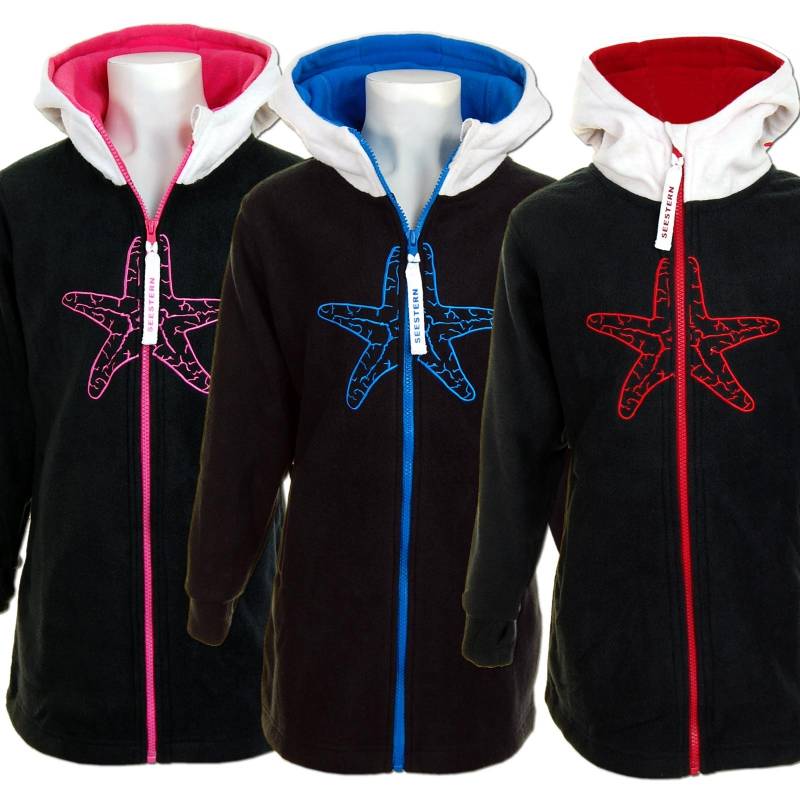 Seestern Sportswear SEESTERN CHEN Kinder Kapuzen Fleecejacke Fleecemantel Fleece Sweatjacke 116-164 /1806.az