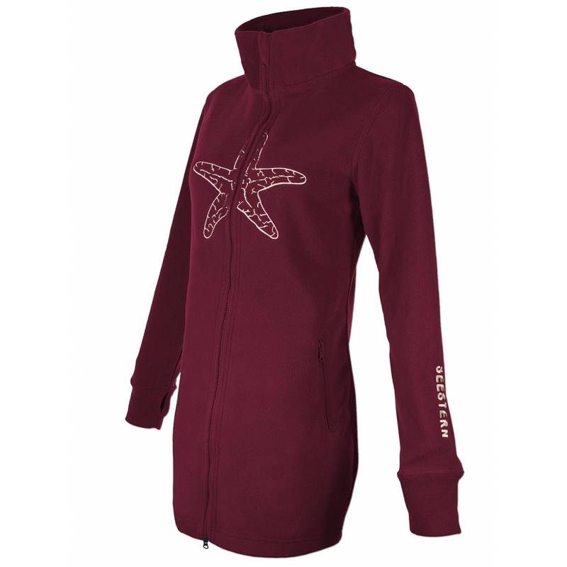 Seestern Sportswear SEESTERN Damen Fleecejacke mit Stehkragen 2WegeZipper Fleecemantel Fleece XS-4XL /1628 Fabrikverkauf