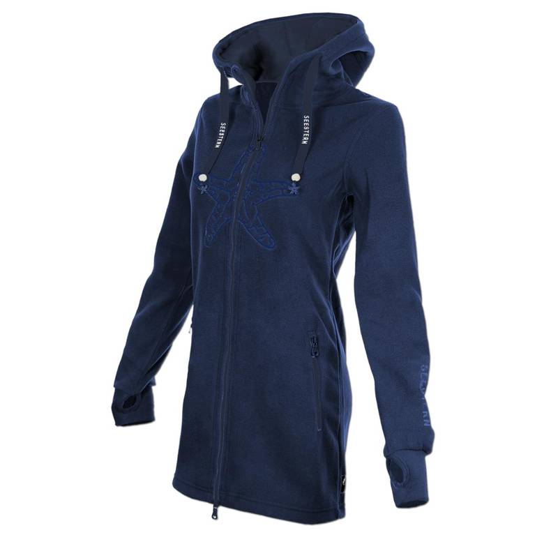 Seestern Sportswear SEESTERN Damen Kapuzen Fleecejacke 2WegeZipper Fleecemantel Fleece Sweatj.XS-4XL /2126.nv_nv im Angebot