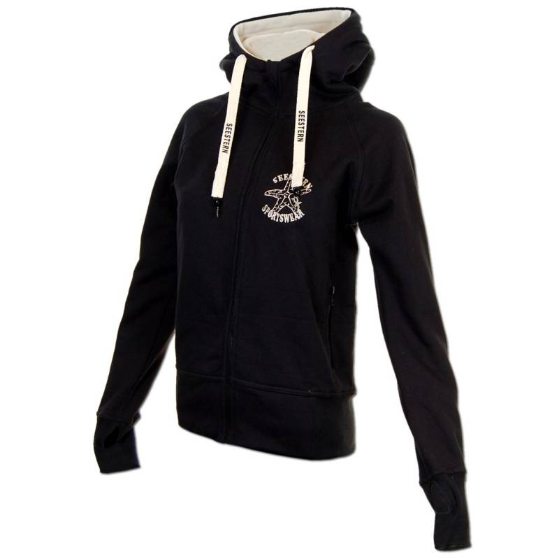 Seestern Sportswear SEESTERN Damen Kapuzen Sweat Shirt Jacke Pullover Zip Hoody Sweater Gr.XS-XXL /1423 Angebote