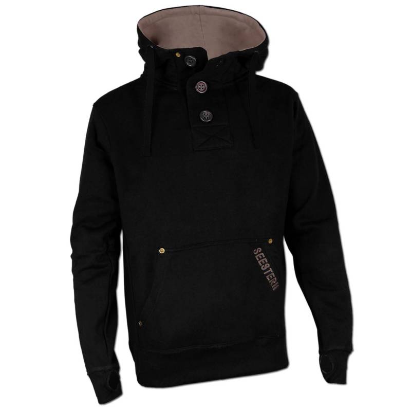 Seestern Sportswear SEESTERN Herren Kapuzen Sweatshirt Pullover m.Knopfleiste Jumper Sweater Gr.S -L /1241 Outlet