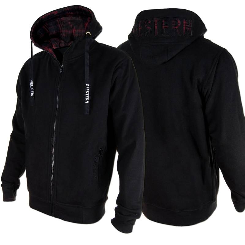 Seestern Sportswear SEESTERN Herren Kapuzen Sweat Shirt Jacke Pullover Zip Hoody Sweater Gr.S-XXL /2043