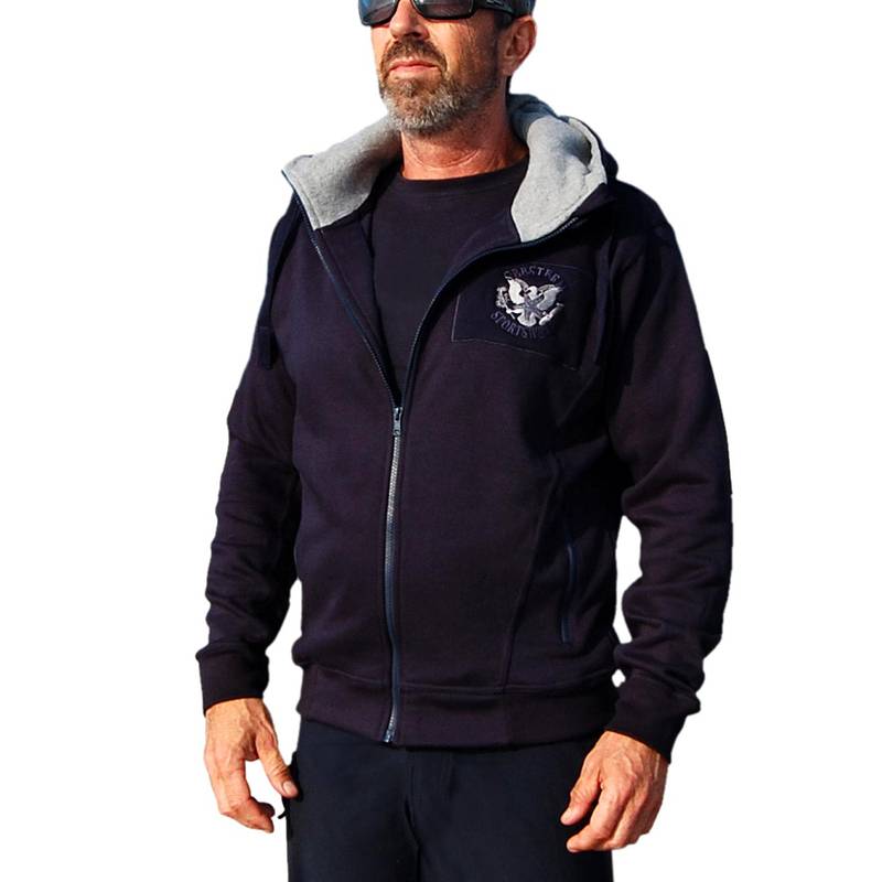 Seestern Sportswear SEESTERN Herren Kapuzen Sweat Shirt Jacke Pullover Zip Hoody Sweater Gr.S-XXL /2340 Schlussverkauf