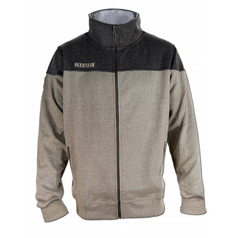 Seestern Sportswear SEESTERN Herren Stehkragen Sweat Shirt Jacke Pullover Zip Hoody Sweater Gr.S-XXL /1747-48 zollfrei
