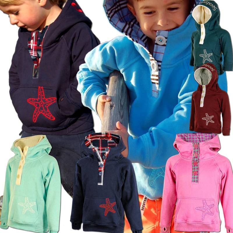 Seestern Sportswear SEESTERN CHEN Kinder Kapuzen Sweat Shirt Kapuzen Pullover Hoody Sweater 92-128 /2001
