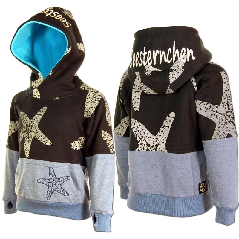 Seestern Sportswear SEESTERN CHEN Kinder Kapuzen Sweat Shirt Kapuzen Pullover Hoody Sweater 92-152 /1401
