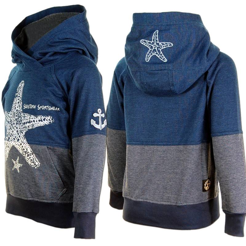 Seestern Sportswear SEESTERN Kinder Kapuzen Sweat Shirt Kapuzen Pullover Hoody Sweater Gr.92-164 /1601