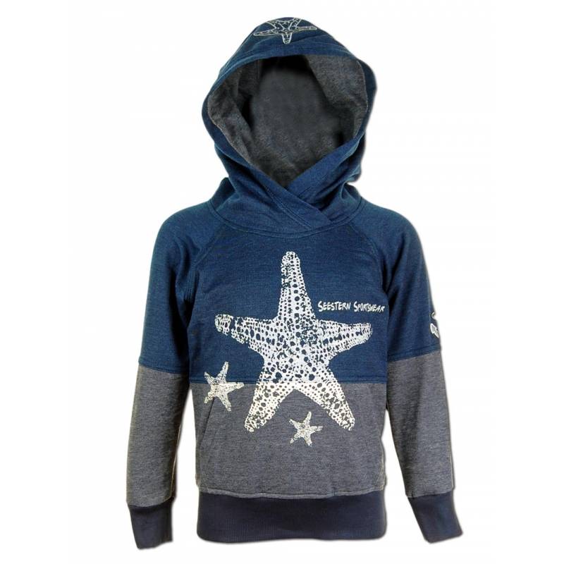 Seestern Sportswear SEESTERN Kinder Kapuzen Sweat Shirt Kapuzen Pullover Hoody Sweater Gr.92-164 /1601 Auslauf