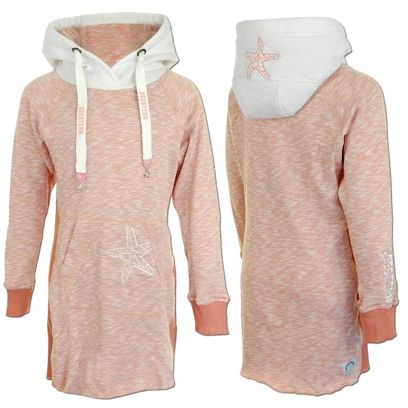Seestern Sportswear SEESTERN Kinder Langes Kapuzen Sweat Shirt Pullover Hoody Sweater Gr.116-164 /1805.og_wt