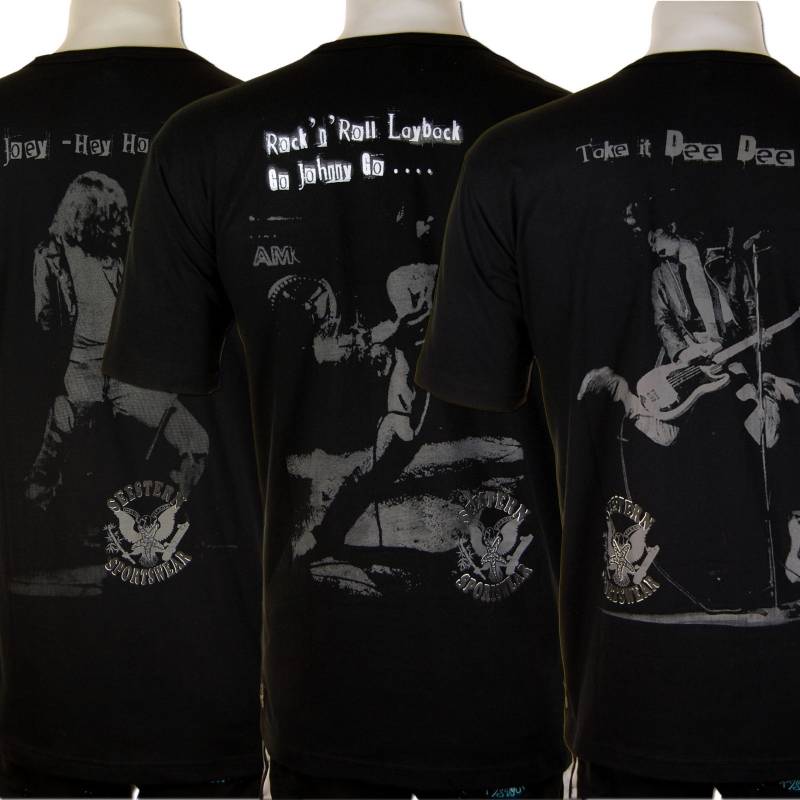 Seestern Sportswear SEESTERN Herren Punk Rock T Shirt Ramones Motiv: Joey Johnny DeeDee Ramone M-XXL