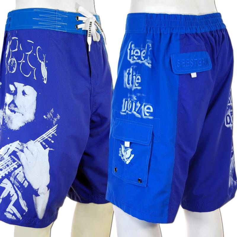 Seestern Sportswear SEESTERN Noddy Holder Memorial Boardshorts Badeshorts Slade Feel The Noize XXS-3XL /1547