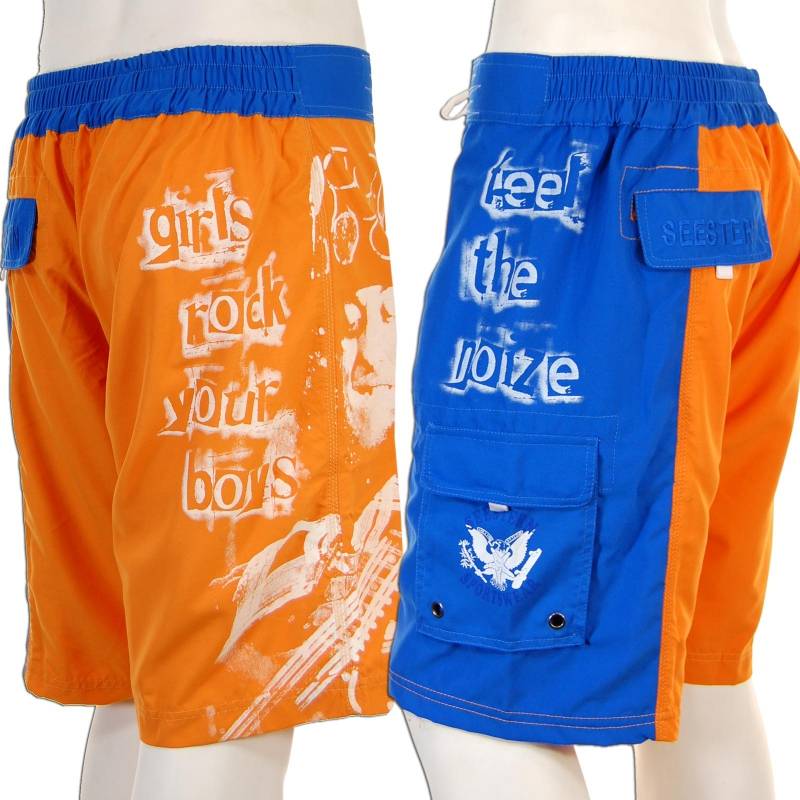 Seestern Sportswear SEESTERN Noddy Holder Memorial Boardshorts Badeshorts Slade Feel The Noize XXS-3XL /1547 Günstiger Verkauf