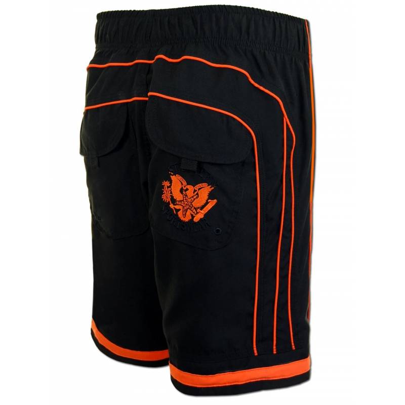 Seestern Sportswear SEESTERN Herren Boardshorts Surfshorts Boardshort Badeshorts mit Gummizug hinten S-3XL mittellang 47-49cm /1944 Günstiger Verkauf