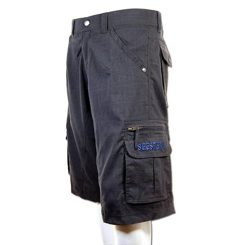 Seestern Sportswear SEESTERN Herren Walkshorts Cargo Shorts Bermuda Kurze Hose Short BlackKaroStrech Hotsell