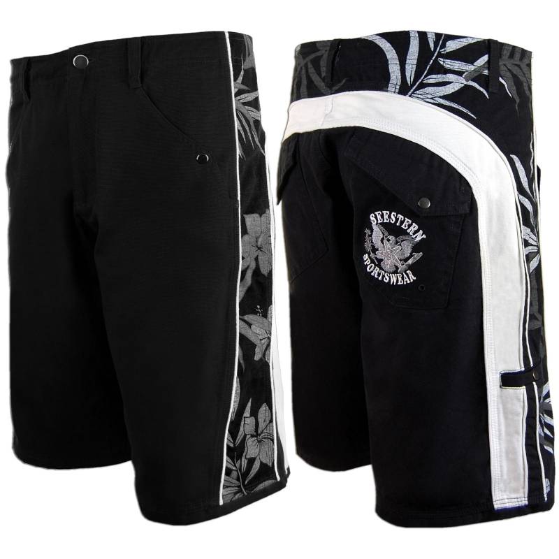 Seestern Sportswear SEESTERN Herren Walkshorts Cargo Shorts Bermuda Kurze Hose Short Canvas Baumwolle