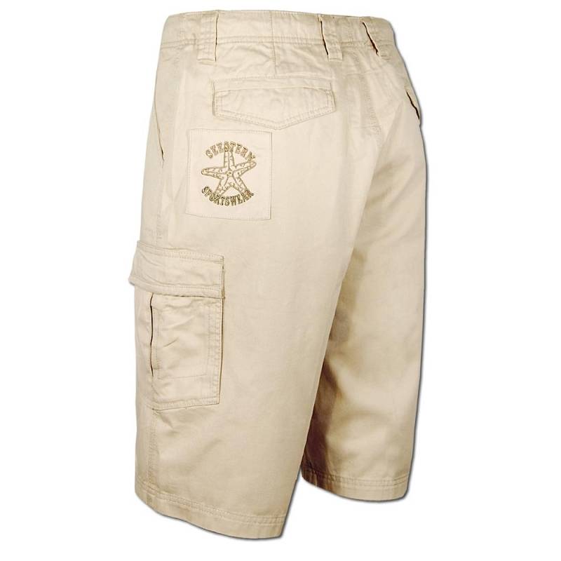 Seestern Sportswear SEESTERN Herren Walkshorts Cargo Shorts Bermuda Kurze Hose Short Creme oderOlive Schlussverkauf