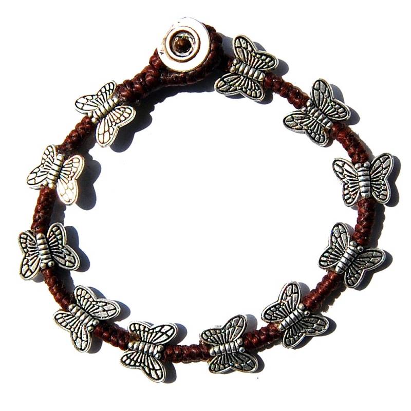 Seestern Sportswear Seestern Armband Modeschmuck nickelfreies Metal auf geflochtenem Viscose Band /1210 Outlet