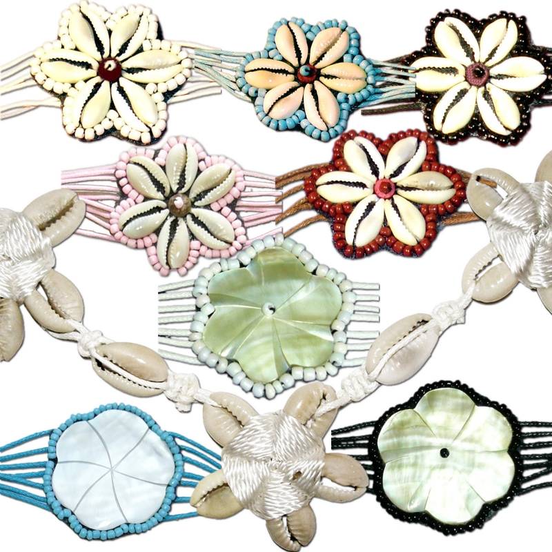 Seestern Sportswear Seestern Halskette Tropischer Modeschmuck aus Kauri Muscheln