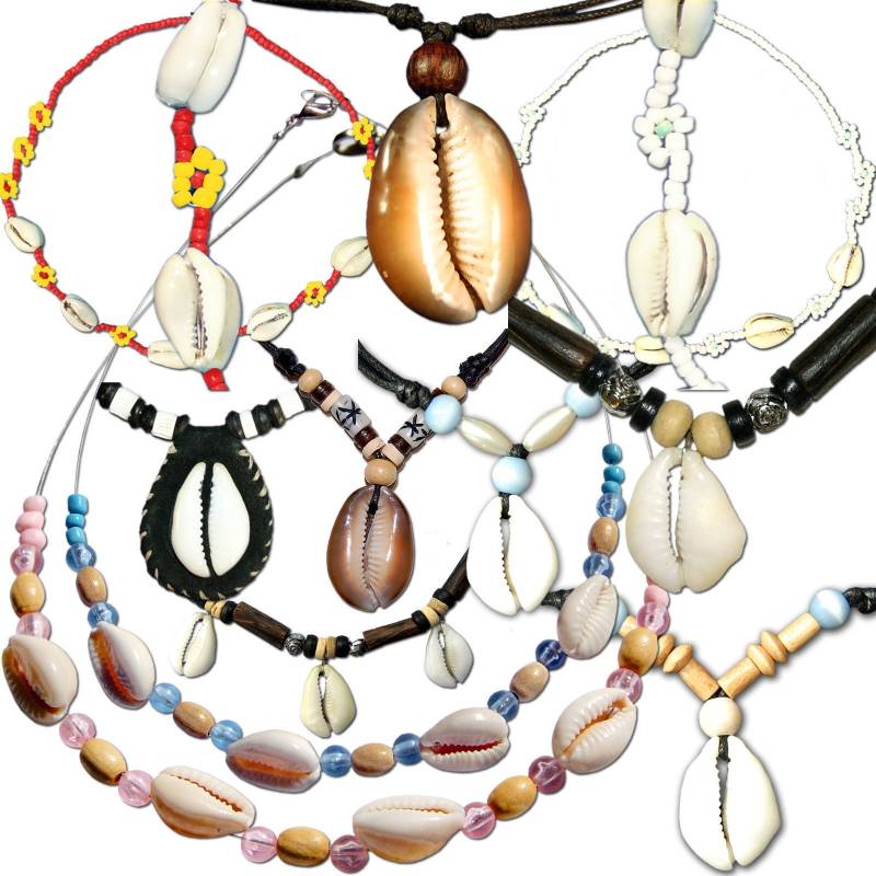 Seestern Sportswear Seestern Halskette Tropischer Modeschmuck mit Kauri Muschel Anhängern