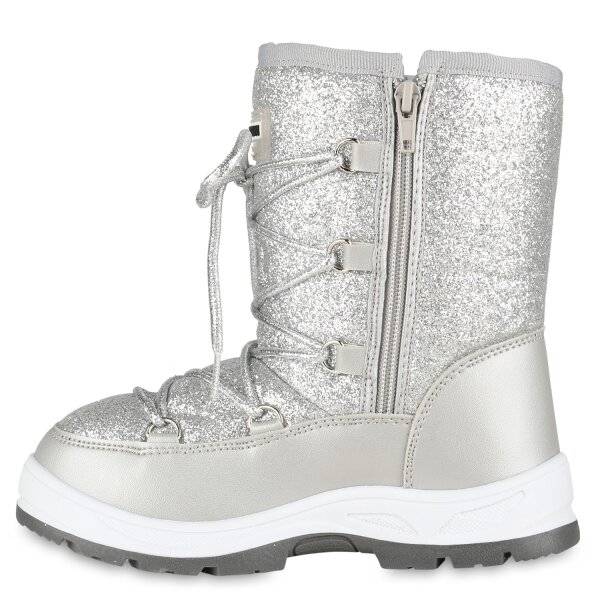 Stiefelparadies Kinder Winter Boots in Silber