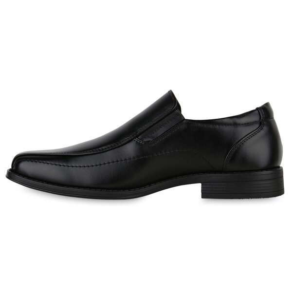 Stiefelparadies Herren Klassische Slippers in Schwarz