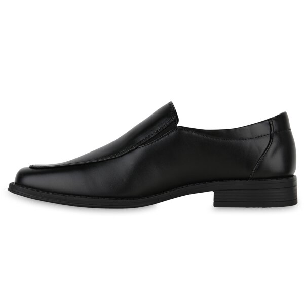 Stiefelparadies Herren Klassische Slippers in Schwarz