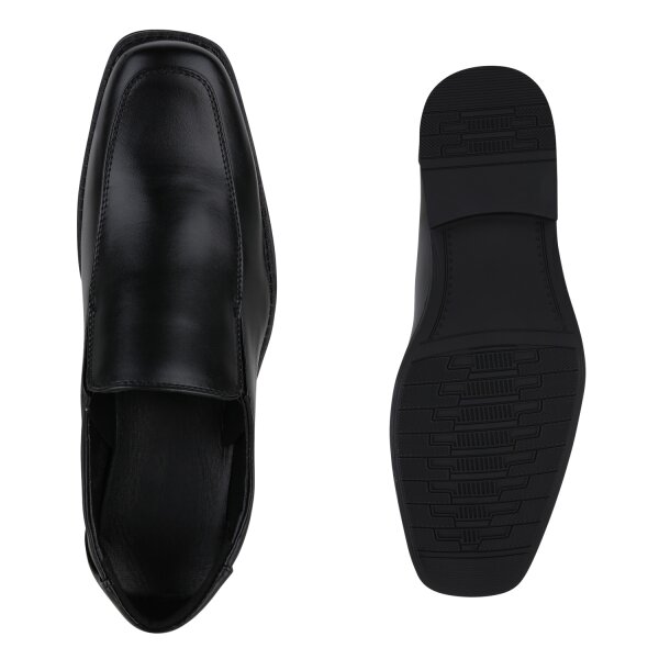 Stiefelparadies Herren Klassische Slippers in Schwarz Günstiger Verkauf