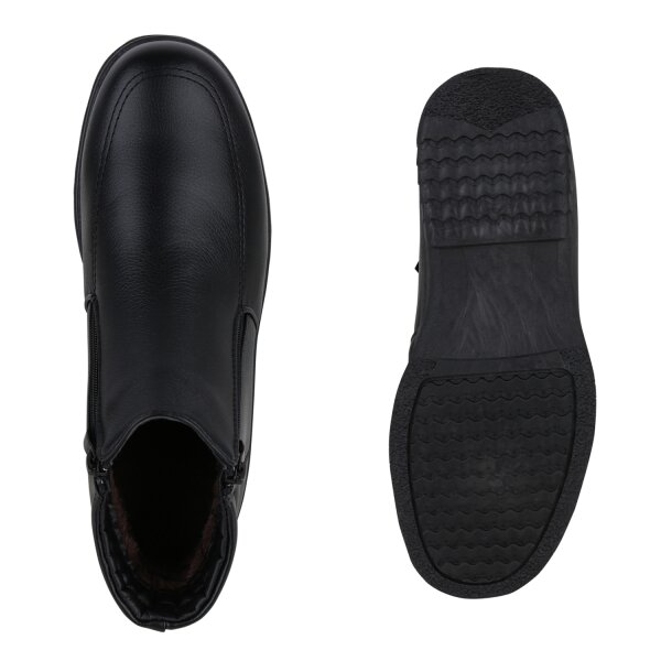 Stiefelparadies Herren Winter Boots in Schwarz Fabrikverkauf