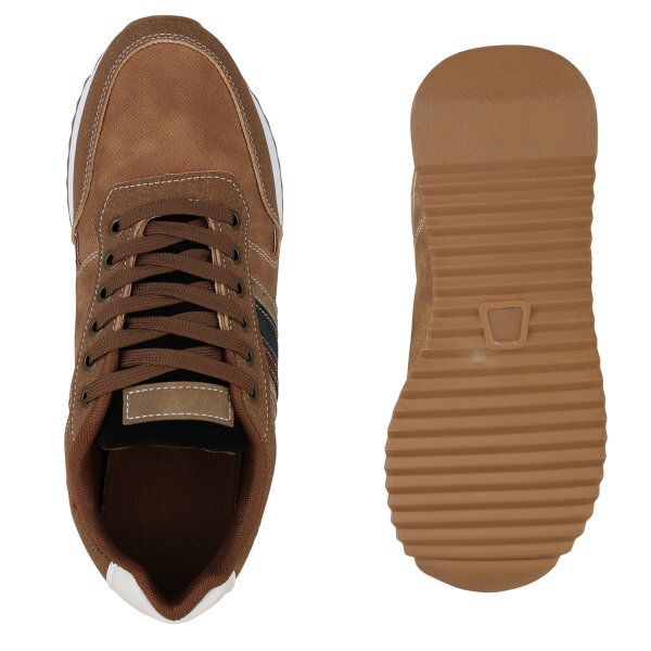 Stiefelparadies Herren Laufschuhe in Braun Discount Store für neue Produkte