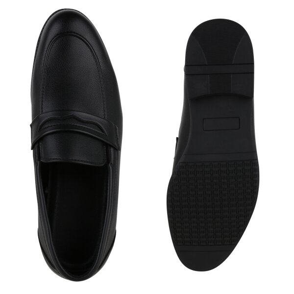 Stiefelparadies Herren Klassische Slippers in Schwarz Günstiger Verkauf