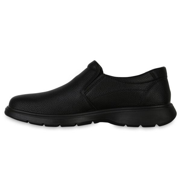 Stiefelparadies Herren Klassische Halbschuhe in Schwarz