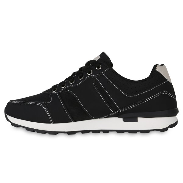 Stiefelparadies Herren Laufschuhe in Schwarz