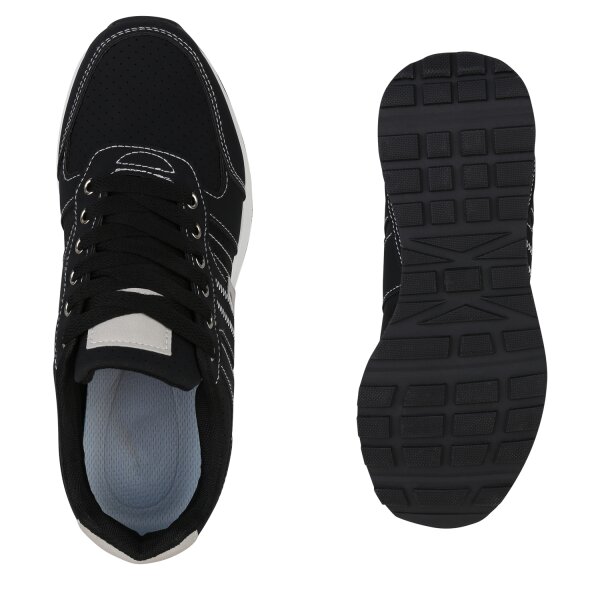 Stiefelparadies Herren Laufschuhe in Schwarz Outlet