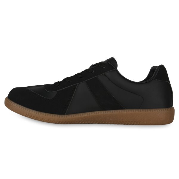 Stiefelparadies Herren Sneaker Low in Schwarz im Angebot