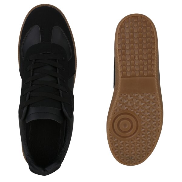 Stiefelparadies Herren Sneaker Low in Schwarz im Angebot