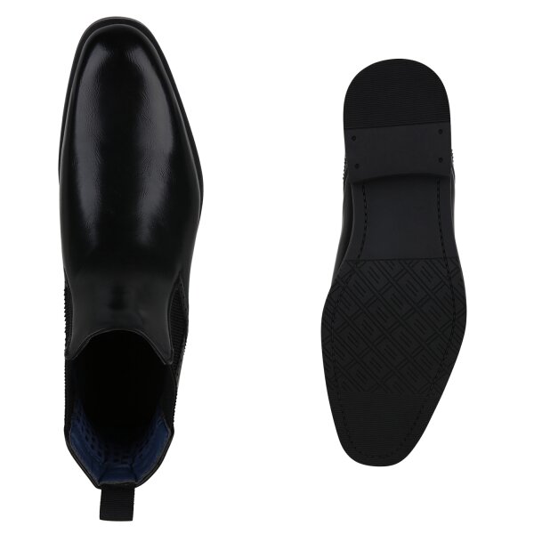 Stiefelparadies Herren Chelsea Boots in Schwarz Angebote