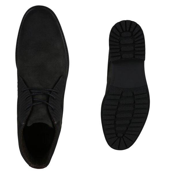 Stiefelparadies Herren Klassische Halbschuhe in Schwarz im Angebot