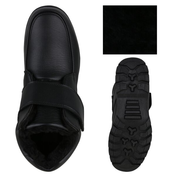 Stiefelparadies Herren Winter Boots in Schwarz Günstiger Verkauf