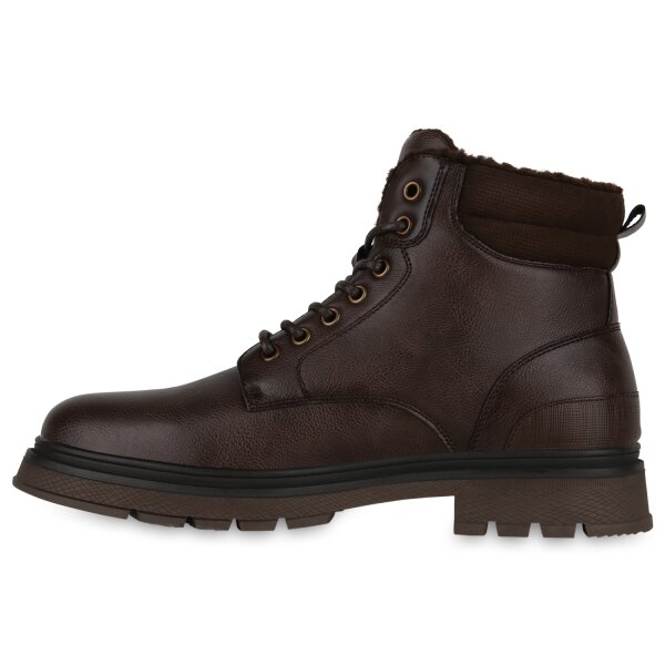 Stiefelparadies Herren Worker Boots in Dunkelbraun