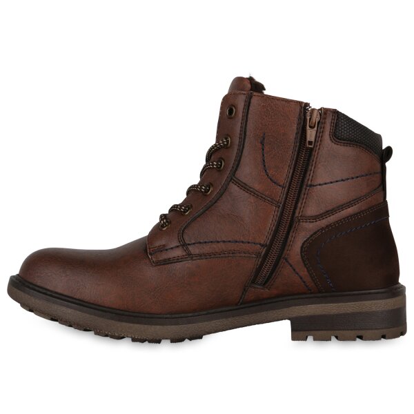 Stiefelparadies Herren Worker Boots in Hellbraun Osterangebot