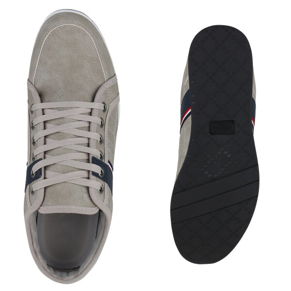 Stiefelparadies Herren Sneaker Low in Grau Online