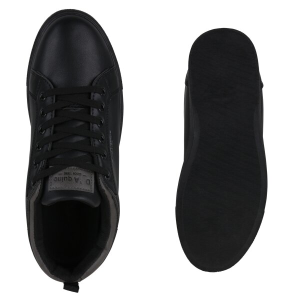 Stiefelparadies Herren Sneaker Low in Schwarz Outlet