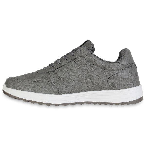 Stiefelparadies Herren Sneaker Low in Grau Günstiger Verkauf