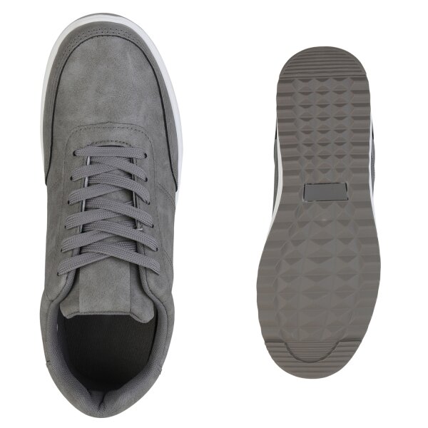 Stiefelparadies Herren Sneaker Low in Grau Günstiger Verkauf