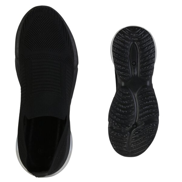 Stiefelparadies Herren Slip Ons in Schwarz Verkauf