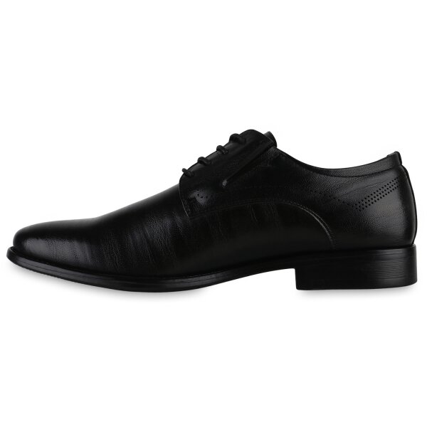 Stiefelparadies Herren Klassische Halbschuhe in Schwarz