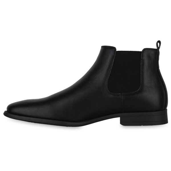 Stiefelparadies Herren Chelsea Boots in Schwarz Blitzverkäufe