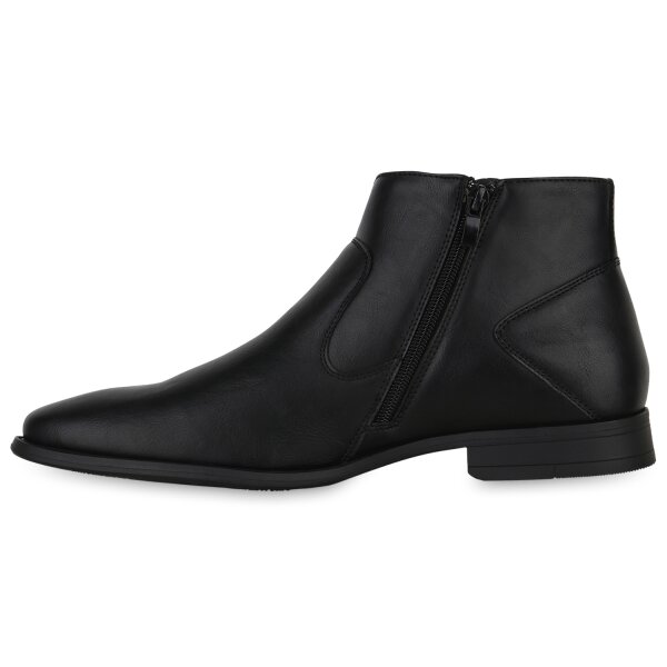 Stiefelparadies Herren Klassische Boots in Schwarz Outlet