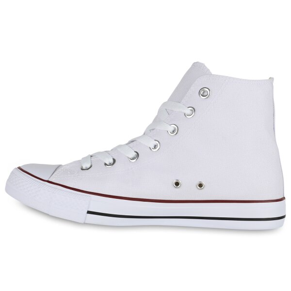 Stiefelparadies Herren Sneaker high in Weiss Blitzverkäufe
