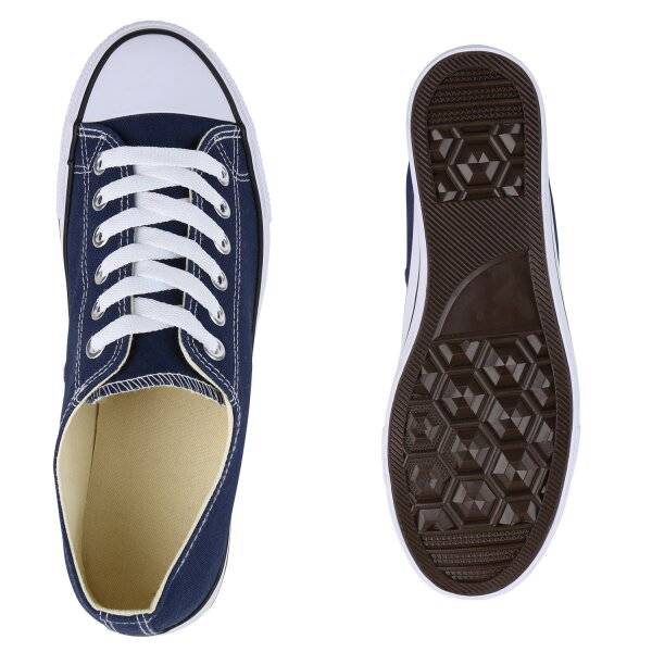 Stiefelparadies Herren Sneaker low in Dunkelblau Outlet